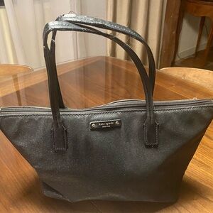 Kate Spade Glitter Black Tote